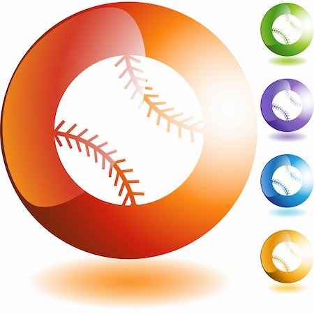 simsearch:400-05181303,k - baseball web button isolated on a background Stock Photo - Budget Royalty-Free & Subscription, Code: 400-04175532