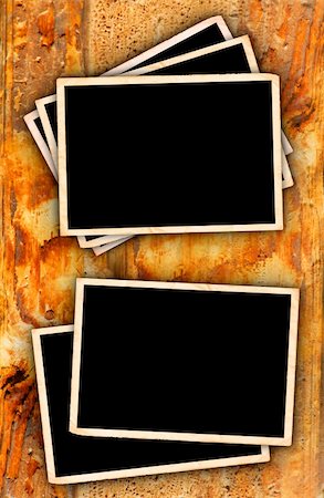 simsearch:400-04098790,k - Old Vintage Photo Frames On Grunge Style Background Photographie de stock - Aubaine LD & Abonnement, Code: 400-04175871