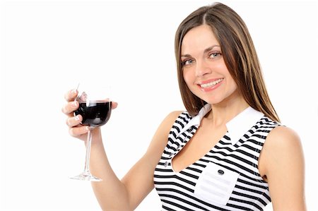 photo of model woman with grapes - Portrait of beautiful woman with glass red wine Stock Photo - Budget Royalty-Free & Subscription, Code: 400-04176033