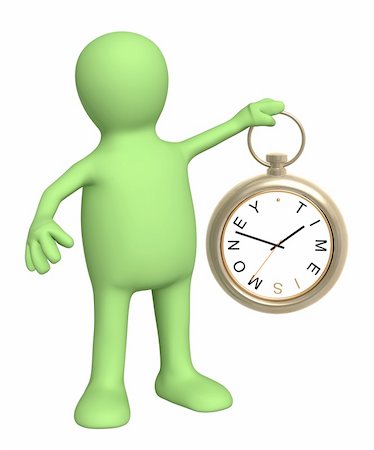 simsearch:614-06402951,k - Time is money. Object over white Stockbilder - Microstock & Abonnement, Bildnummer: 400-04176954