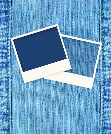 simsearch:400-04193671,k - Blue jeans background with three photoframes Stock Photo - Budget Royalty-Free & Subscription, Code: 400-04176974