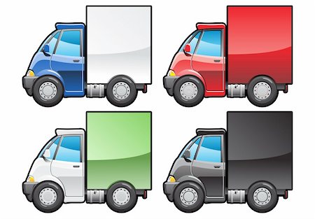 simsearch:400-05385138,k - A Vector .eps 8 illustration of small truck. (Simple gradients only - no gradient mesh.) Stock Photo - Budget Royalty-Free & Subscription, Code: 400-04177521
