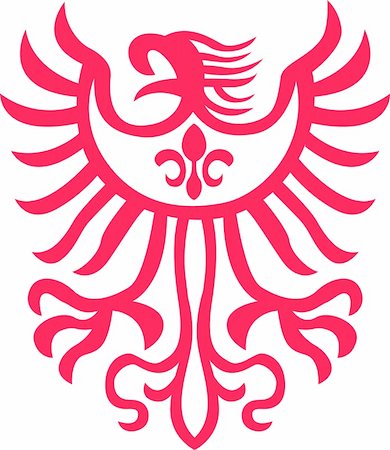 drawing symbols in the medieval kingdom - tribal eagle illustration Stock Photo - Budget Royalty-Free & Subscription, Code: 400-04177594
