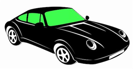 simsearch:400-05263050,k - drawing of beautiful car in a white background Photographie de stock - Aubaine LD & Abonnement, Code: 400-04177972