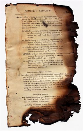 Close up of burned book for background Stock Photo - Budget Royalty-Free & Subscription, Code: 400-04178041