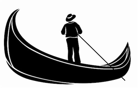 detail of boat and people - illustration drawing of black wood ship and people Stock Photo - Budget Royalty-Free & Subscription, Code: 400-04178116