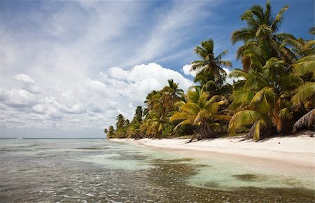 simsearch:400-03968268,k - View over a beautiful caribbean beach in Sahona Island, Dominican Republic. Foto de stock - Super Valor sin royalties y Suscripción, Código: 400-04178175