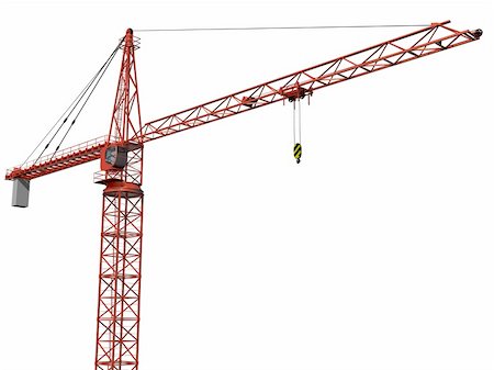 simsearch:614-06624736,k - Original illustration of an imposing tower crane Photographie de stock - Aubaine LD & Abonnement, Code: 400-04178595