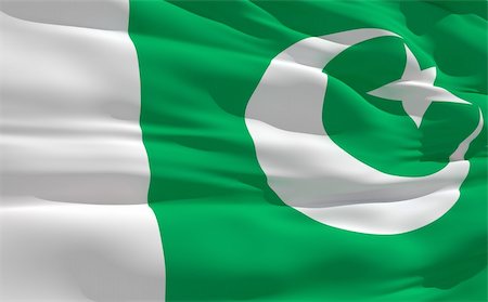 simsearch:400-07407172,k - Fluttering flag of Pakistan on the wind Photographie de stock - Aubaine LD & Abonnement, Code: 400-04178913