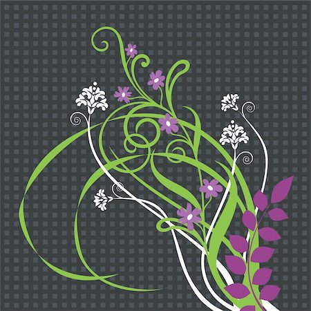 simsearch:400-04852340,k - Beautiful floral ornament vector illustration Photographie de stock - Aubaine LD & Abonnement, Code: 400-04179518