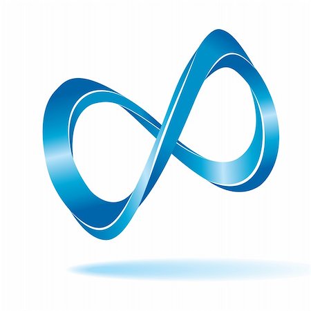 endless - Abstract infinity symbol. Vector illustration Stock Photo - Budget Royalty-Free & Subscription, Code: 400-04170762