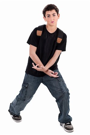 simsearch:400-05745952,k - dancing teenager on white isolated background Stock Photo - Budget Royalty-Free & Subscription, Code: 400-04171774