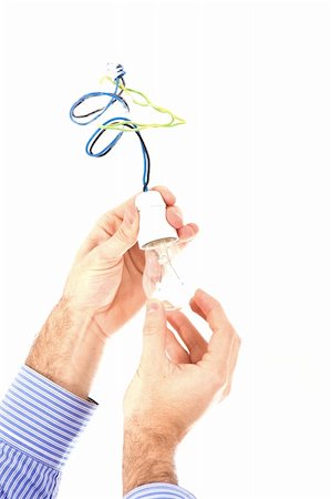 man hands change light bulb Stock Photo - Budget Royalty-Free & Subscription, Code: 400-04172258