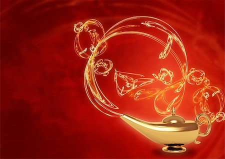 simsearch:400-07125324,k - Symbol performance of desires - magic lamp Stock Photo - Budget Royalty-Free & Subscription, Code: 400-04172384