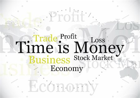 abstract "time is money" design / background Stock Photo - Budget Royalty-Free & Subscription, Code: 400-04173763