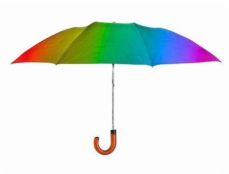 picture gay umbrella - multicolored umbrella isolated on pure  white background Stock Photo - Budget Royalty-Free & Subscription, Code: 400-04173953