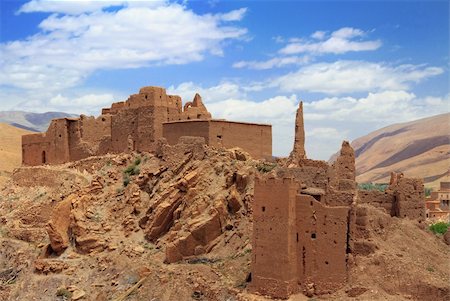 dades valley - Ruins in Dades valley, Morocco Photographie de stock - Aubaine LD & Abonnement, Code: 400-04173986