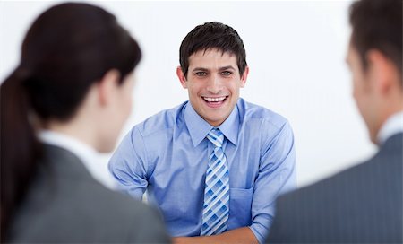 Business people having a job interview in the office Stock Photo - Budget Royalty-Free & Subscription, Code: 400-04184806