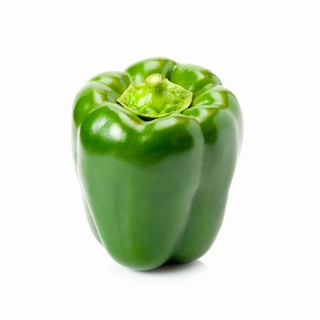 simsearch:400-06092107,k - picture of a green pepper isolated on white Fotografie stock - Microstock e Abbonamento, Codice: 400-04184966