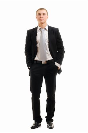 simsearch:400-04688280,k - Portrait of a businessman isolated on a white background Stock Photo - Budget Royalty-Free & Subscription, Code: 400-04185129