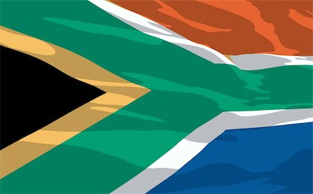 simsearch:400-06420740,k - Vector flag of South Africa Stock Photo - Budget Royalty-Free & Subscription, Code: 400-04185478