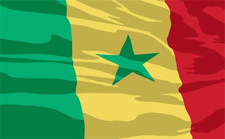 simsearch:400-06420740,k - Vector flag of Senegal Stock Photo - Budget Royalty-Free & Subscription, Code: 400-04185473