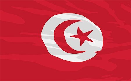 simsearch:400-06420740,k - Vector flag of Tunisia Stock Photo - Budget Royalty-Free & Subscription, Code: 400-04185485