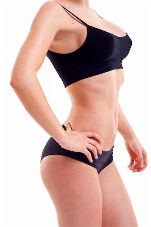 simsearch:400-05180101,k - View of nice woman's  body on white background Stockbilder - Microstock & Abonnement, Bildnummer: 400-04185531