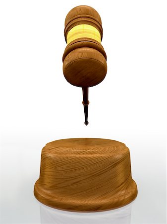 Classic wooden judge's gavel, Symbol of justice - judicial 3d gavel. Photographie de stock - Aubaine LD & Abonnement, Code: 400-04186067