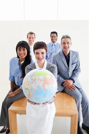 Successful multi-ethnic business partners in the office Stock Photo - Budget Royalty-Free & Subscription, Code: 400-04187925