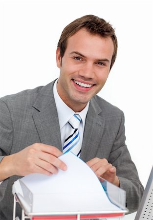 Smiling mature businessman Stock Photo - Budget Royalty-Free & Subscription, Code: 400-04188057