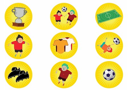 simsearch:400-08047261,k - World Cup Soccer Concept Illustration in Vector Photographie de stock - Aubaine LD & Abonnement, Code: 400-04188628