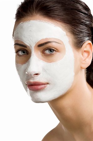 simsearch:400-07952664,k - young woman getting beauty skin treatment on her face Foto de stock - Super Valor sin royalties y Suscripción, Código: 400-04189155