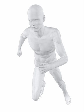 simsearch:400-04683335,k - 3d rendered illustration of a male jogger Stock Photo - Budget Royalty-Free & Subscription, Code: 400-04189522