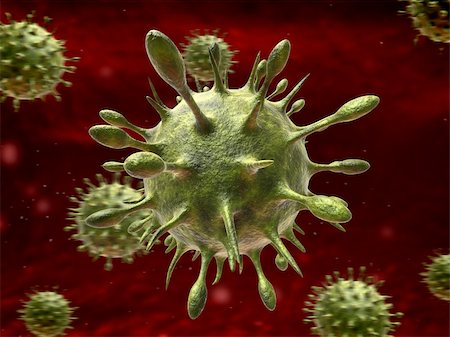 3d rendered illustration of an isolated virus Stock Photo - Budget Royalty-Free & Subscription, Code: 400-04189863