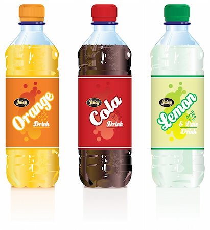 soda, fizz - Carbonated Soft Drink Bottles Stock Photo - Budget Royalty-Free & Subscription, Code: 400-04180300