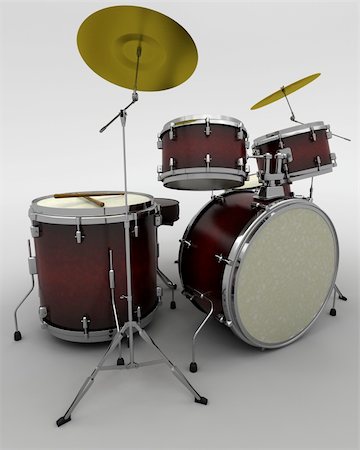 3d render of a concert drum kit Foto de stock - Super Valor sin royalties y Suscripción, Código: 400-04181777