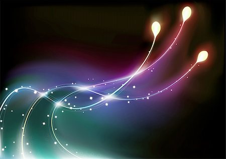 fireworks vector art - Vector illustration of  futuristic abstract glowing background resembling motion blurred neon light curves Foto de stock - Super Valor sin royalties y Suscripción, Código: 400-04182048