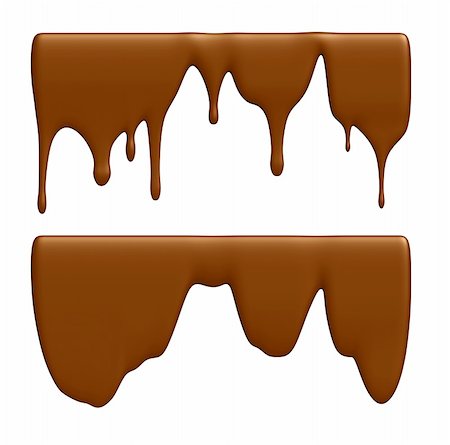 simsearch:400-07977252,k - Set - liquid chocolate. Isolated over white Stock Photo - Budget Royalty-Free & Subscription, Code: 400-04182380