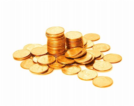 simsearch:400-05269305,k - Russian money toned in gold isolated on white Foto de stock - Super Valor sin royalties y Suscripción, Código: 400-04194333