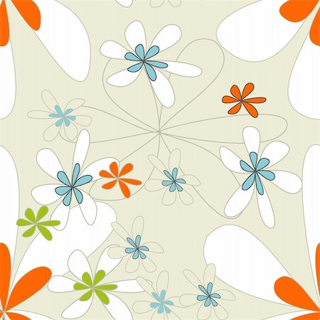 simsearch:400-04280917,k - Floral seamless pattern Stock Photo - Budget Royalty-Free & Subscription, Code: 400-04196390
