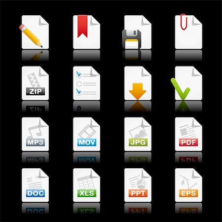 excel - Professional icons for your website or presentation. -eps8 file format- Stock Photo - Budget Royalty-Free & Subscription, Code: 400-04196413