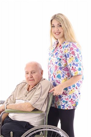 simsearch:400-05147195,k - nurse helping elderly patient Stock Photo - Budget Royalty-Free & Subscription, Code: 400-04197973