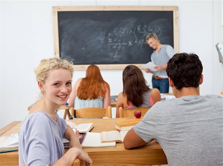 Teenagers studying in the high school. Concept of education Stock Photo - Budget Royalty-Free & Subscription, Code: 400-04199241