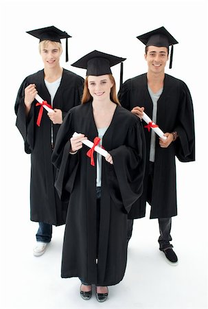 simsearch:400-04200217,k - Happy group of teenagers celebrating after Graduation Foto de stock - Royalty-Free Super Valor e Assinatura, Número: 400-04199302