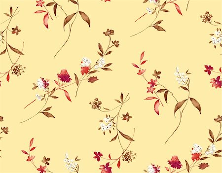simsearch:400-05233272,k - an nice illustration of  flower on yellow background Stock Photo - Budget Royalty-Free & Subscription, Code: 400-04199457