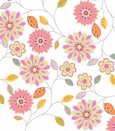 simsearch:400-04700655,k - a beautiful drawing of daisy on a white background Stockbilder - Microstock & Abonnement, Bildnummer: 400-04199538