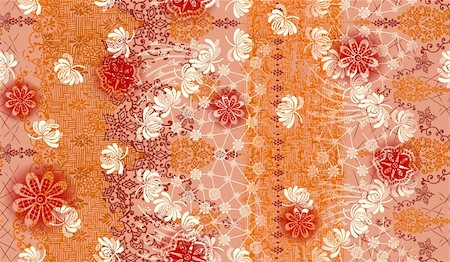 simsearch:400-05234537,k - white and red flowers in an orange  background Fotografie stock - Microstock e Abbonamento, Codice: 400-04199577