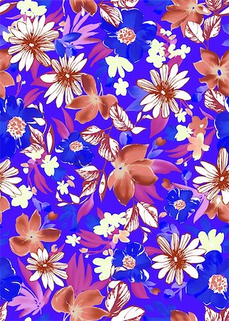 simsearch:400-04279579,k - illustration drawing of beautiful white flower in a blue background Stock Photo - Budget Royalty-Free & Subscription, Code: 400-04199743