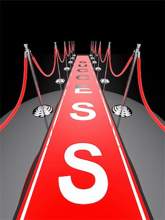 simsearch:400-08035191,k - 3d rendered illustration of a red carpet and metal barriers Foto de stock - Super Valor sin royalties y Suscripción, Código: 400-04191087